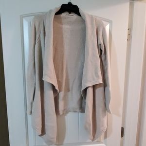 Womens tan open front cardigan